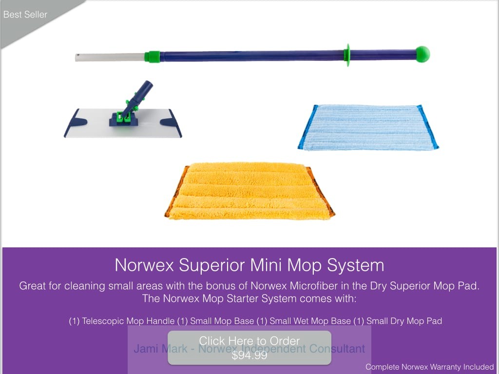 norwex superior mini mop system Best Microfiber Cleaning