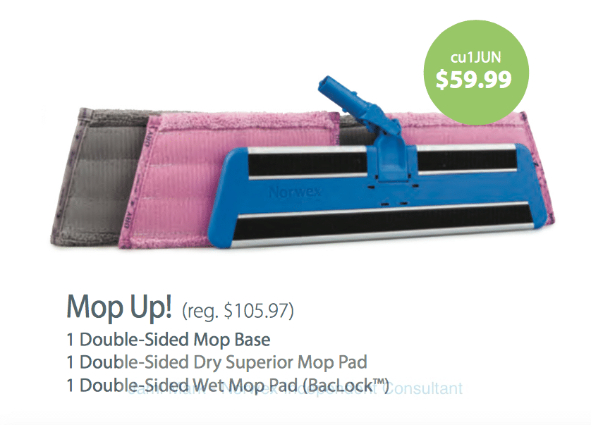 double sided norwex mop up june sale