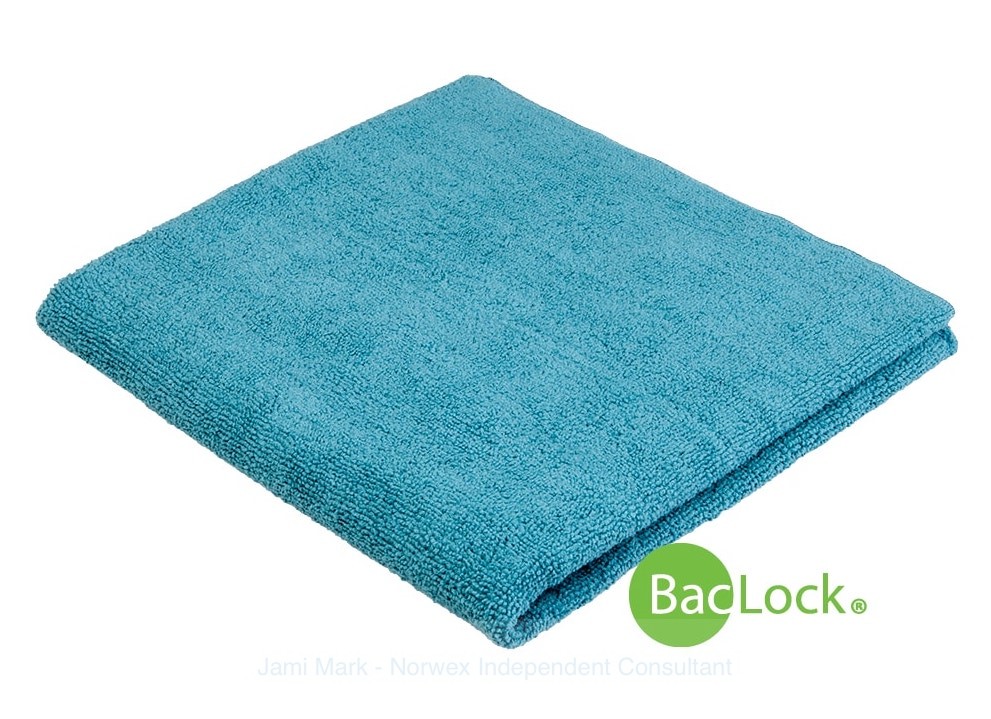 norwex bath towel teal
