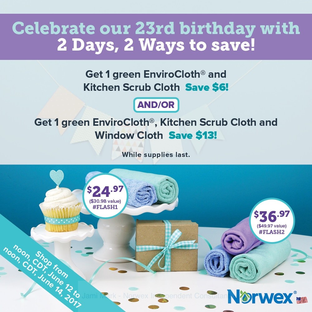 june norwex flash sale