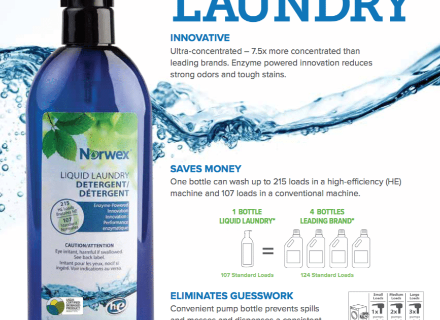 Norwex Liquid Laundry Detergent Best Microfiber Cleaning