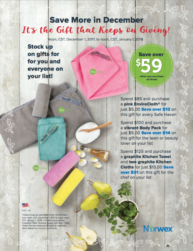 december 2017 norwex spend and get