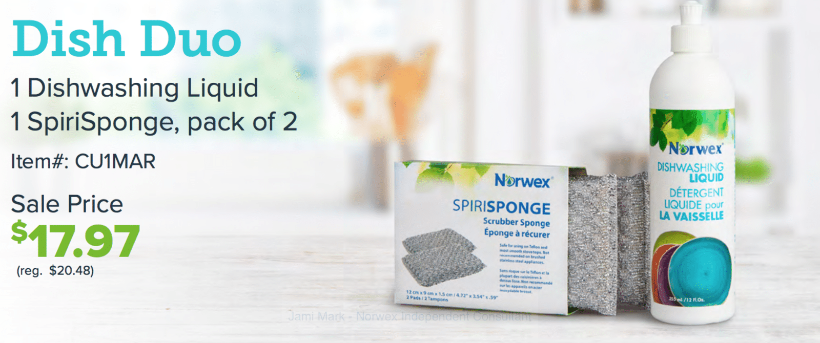March 2018 Norwex Customer Special dish duo
