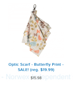 Optic Scarf - Butterfly Print norwex sale