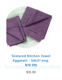Textured Kitchen Towel Eggplant norwex sale