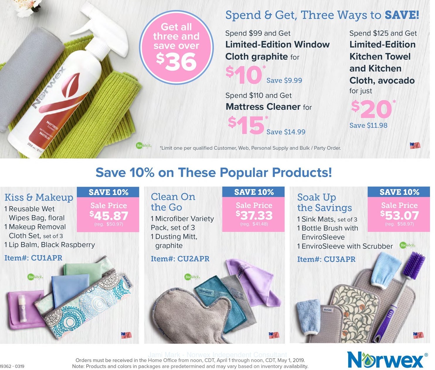 Norwex US Monthly Offers