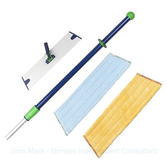 Norwex mop Starter System, blue/green