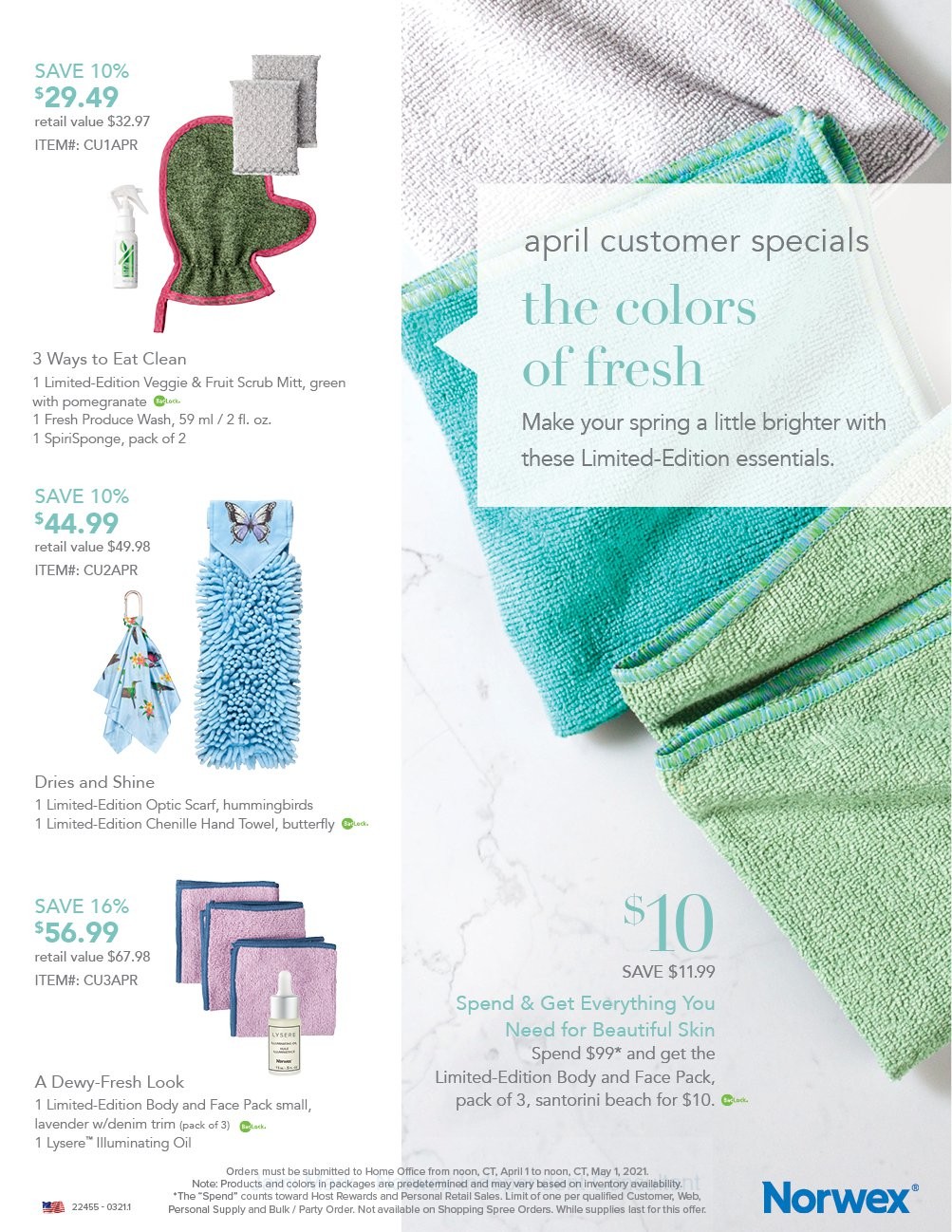 Norwex US Monthly Offers