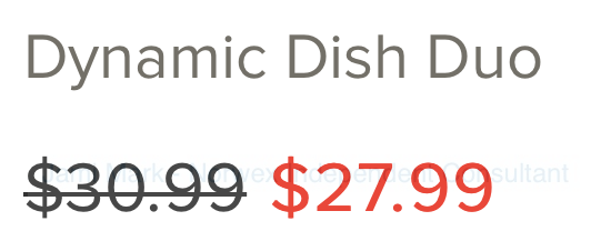 price dish duo
