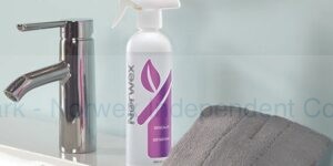 Norwex Descaler and Scrub Mitt in Bathroom