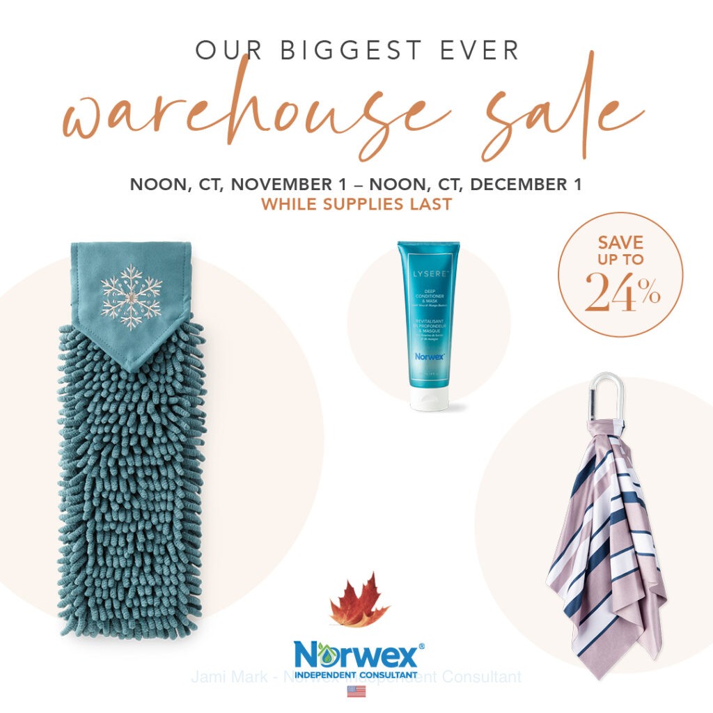 Norwex warehouse sale November 2022