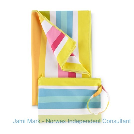 Norwex beach towel and pouch