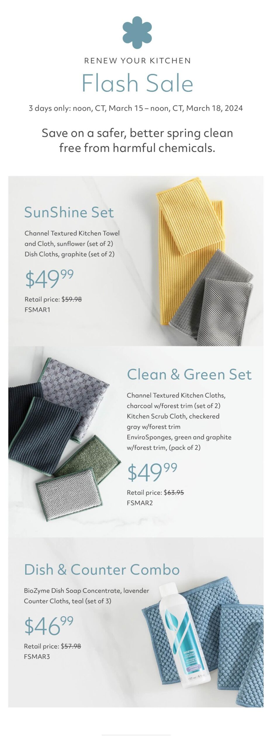 Flash Sale March 15 18 2024 Best Microfiber Cleaning   26492 MAR24 Cons Mid Month Email US 04 Scaled 