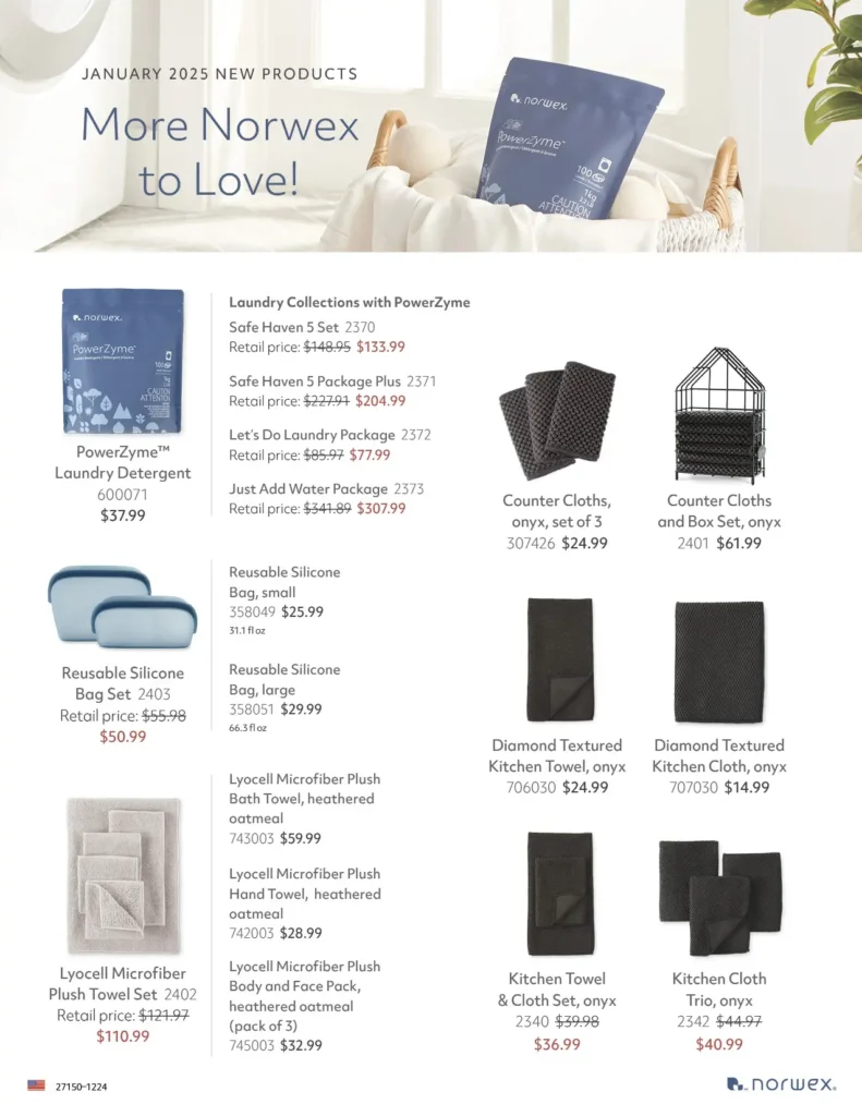 New products in the 2025 norwex catalog